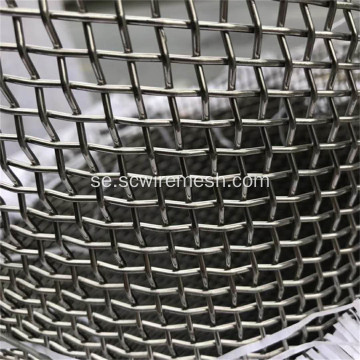 304 Woven rostfritt stål Crimped Wire Mesh